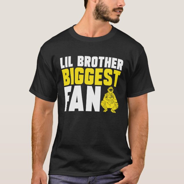 Brother Sister  Softball Catcher T Shirt (Framsida)