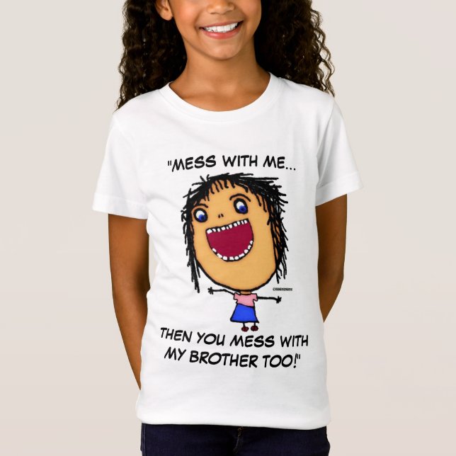 Brother Sister Warning T-shirt (Framsida)