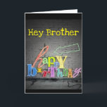 **BROTHER*** SKRIVNINGEN FINNS PÅ BIRTHDAY-KORTET KORT<br><div class="desc">TALA OM FÖR DIN ***BRODER *** HUR MYCKET DU ÖNSKAR HENNE ETT "MYCKET GRATTIS PÅ FÖDELSEDAGEN" TACK FÖR ATT DU STOPPAT MED 1 AV MINA 8 LAGRAR!!</div>