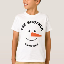 Brother Snögubbe Ansikte Squad Matching Family Cos T Shirt