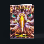 Brother Snyggt Birthday Fractal Sea Eagle Kort<br><div class="desc">Brother Snyggt Birthday Fractal Sea Eagle</div>
