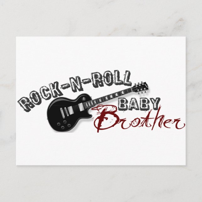 Brother sten-n-Roll Baby Vykort (Framsida)