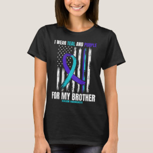 Brother Suicide Awareness Prevention American Flag T Shirt