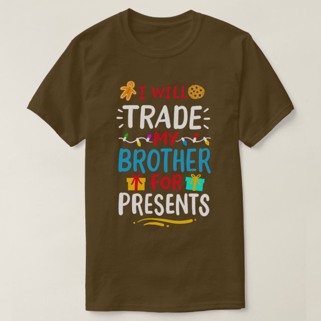 Brother Syskon Christmans T Shirt (Design framsida)