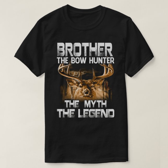BROTHER the Bow Hunter the Myth the Legend Hunting T Shirt (Design framsida)