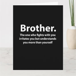 Brother Typography Brother Kort