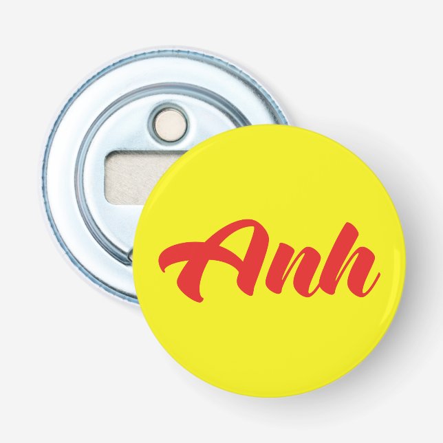 Brother-vietnamesiska - Anh ~ Tiô ng Viet-språket Flasköppnare (Framsidan)