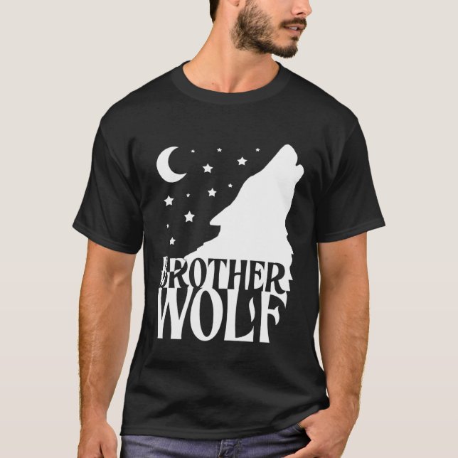 Brother Wolf Wolf Pack Wolf Family Matching Family T Shirt (Framsida)