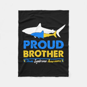 Brother World Downs syndrom medvetandedag Shark T2 Fleecefilt