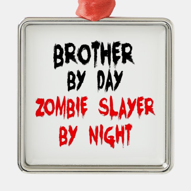 Brother Zombie Sayer Julgransprydnad Metall (Framsidan)
