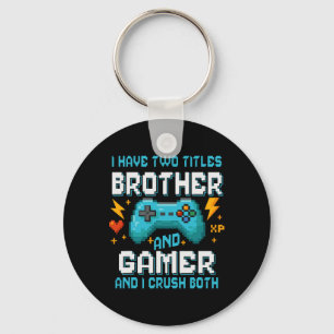 Brotherand Gamer Pixel Konsol TV-spelsspelare G Nyckelring