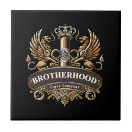 Brotherhood Cigar Company Ceramic Tile Kakelplatta