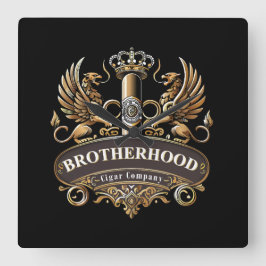 Brotherhood Cigar Company Fyrkantig Klocka
