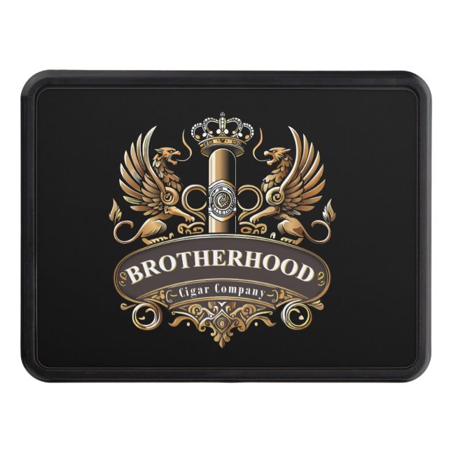 Brotherhood Cigar Company Trailer Hitch Cover Dragkroksskydd (Framsidan)