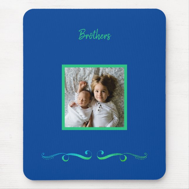 Brothers Anpassningsbar Framed Photo Mousepad Musmatta (Framsidan)