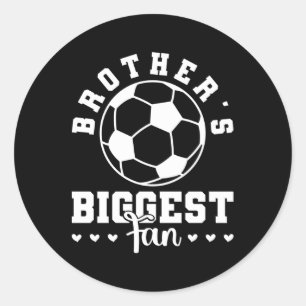 Brothers Biggest Fläkt-fotbollsspelare Runt Klistermärke
