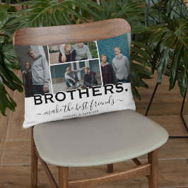 BROTHERS Citat & Foto Collage Present Prydnadskudde