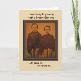 Brothers Humous Birthday Card Kort