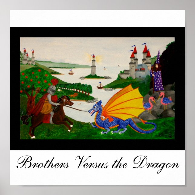 Brothers mot Dragon Poster (Framsidan)
