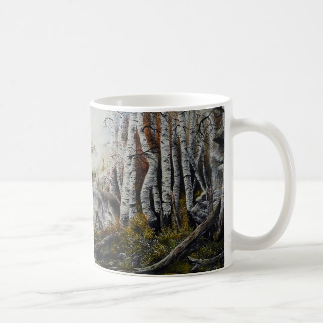 Brothers~Oljemålning av David Paul Paul Kaffemugg (Höger)