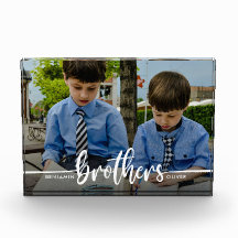 Brothers Script Modern Photo  