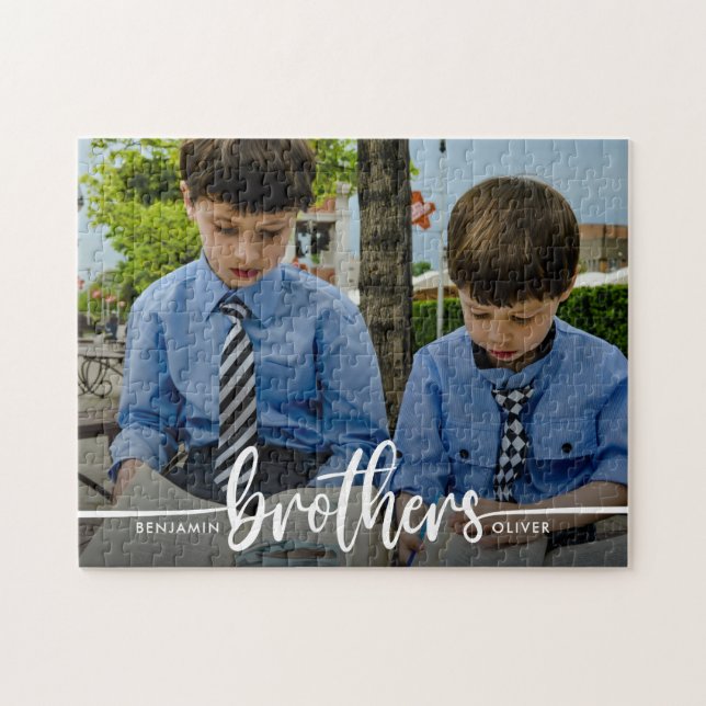 Brothers Script Modern Photo Pussel (Horisontell)