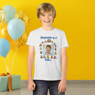 Brothers T shirt Barns födelsedag Dinosaur Theme