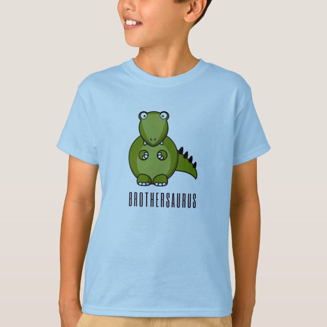 Brothersaurus, Big Brother, Dinosaur, Big Brother. T Shirt (Framsida)