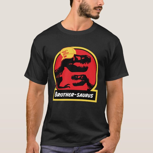 Brothersaurus Dinosaur  for Brother Jurassic rex T Shirt (Framsida)