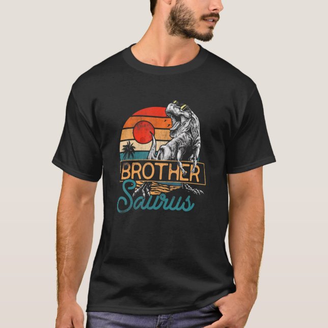 Brothersaurus Rex Dinosaur Brother Saurus Family M T Shirt (Framsida)