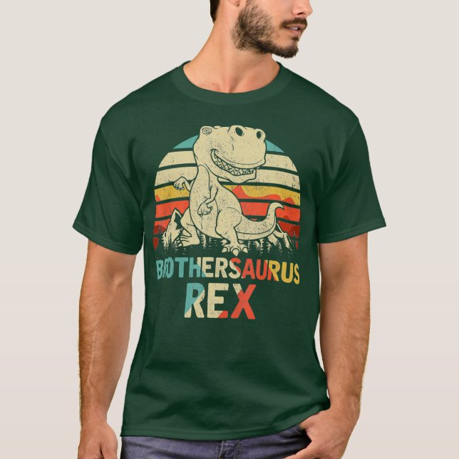 Brothersaurus Rex Dinosaur Fars dag T Shirt (Framsida)