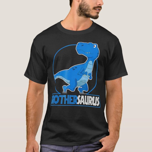 Brothersaurus Rex Shirt Dinosaur T-Rex T (Framsida)