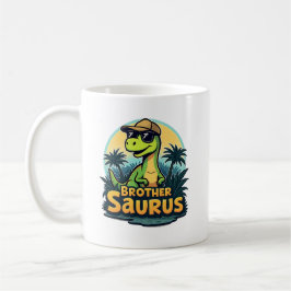 Brothersaurus - Roligt Tecknad Dinosaur Brother Kaffemugg