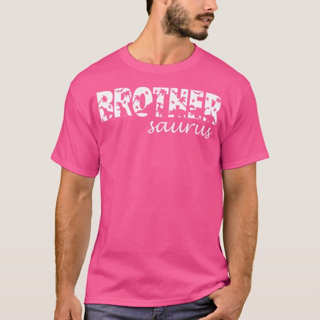 Brothersaurus t Rex Dinosaur Brother Saurus Family Shirt (Framsida)