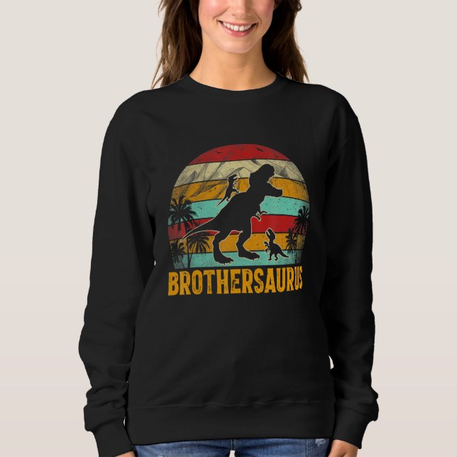 Brothersaurus t Rex dosinosaur for brother Boy Shirt (Framsida)