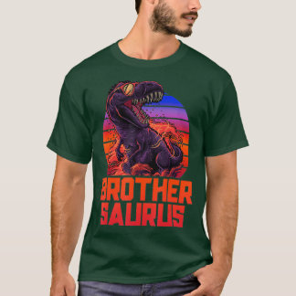 Brothersaurus T-Rex Shirt Brother Saurus Retro T