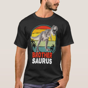 Brothersaurus Vintage T Rex Dinosaur Big Brother S Shirt