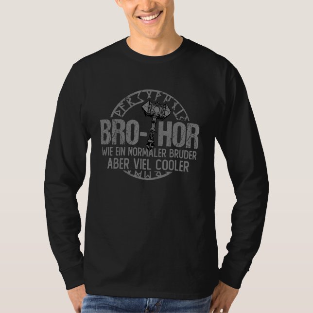 Brothor Thor Viking Hammer T Shirt (Framsida)