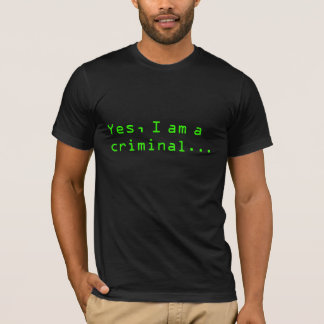Brott av kuriositet tee shirt