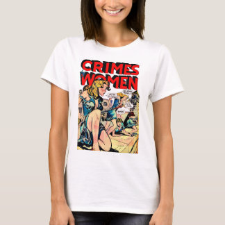Brott begångna av Women Jailbroke Vintage Tecknads T Shirt