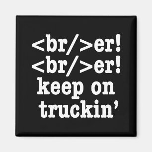 brott! behålla på lastbilskod // HTML-kod Magnet