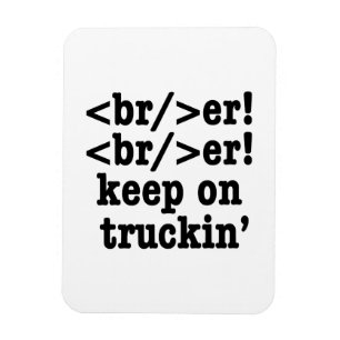 brott! behålla på lastbilskod // HTML-kod Magnet
