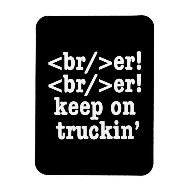 brott! behålla på lastbilskod // HTML-kod Magnet (Vertikal)