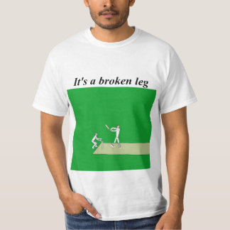 Brott ben med kricketterm t shirt