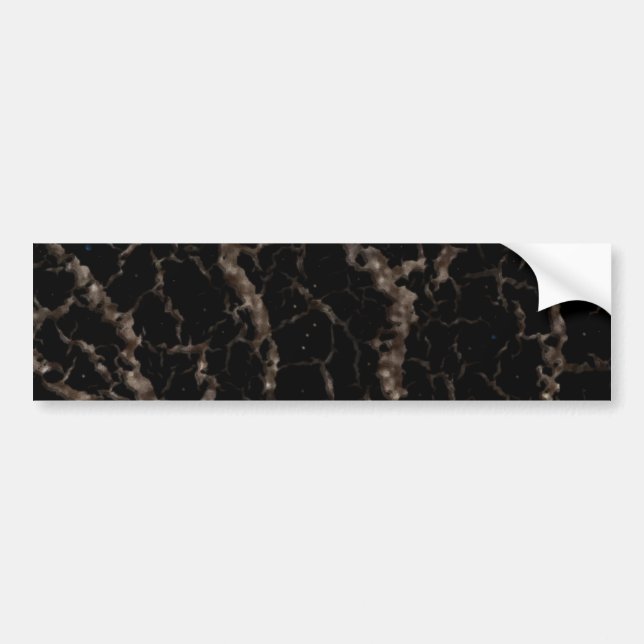 Brött blanksteg Lava - Glitter Brown Bildekal (Framsidan)