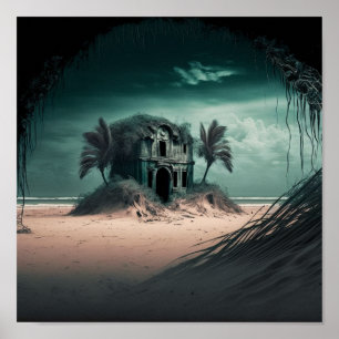 "Brött Dumas Beach 3" Poster