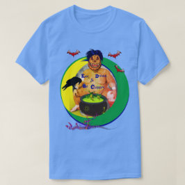 Brött för Halloween Blue Uni-sex T Shirt