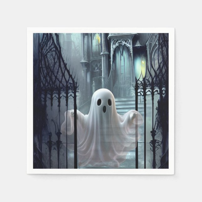 Brött hus och Ghost Pappersservett (Framsidan)