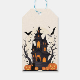 Brött hus och Pumpkin Night Presentetikett