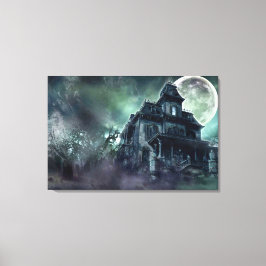 Brött hus Wrapped Canvas - Gothic Horror